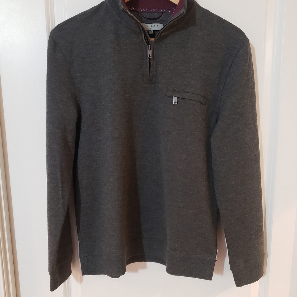 Mens Ted Baker 1/4 Zip Pullover Sweater